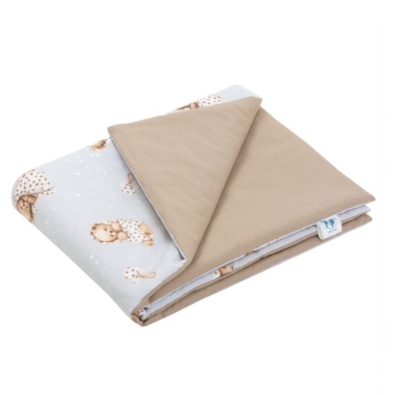 Paplan 55×75 - Sleeping Teddy Bear cappucino - pamut