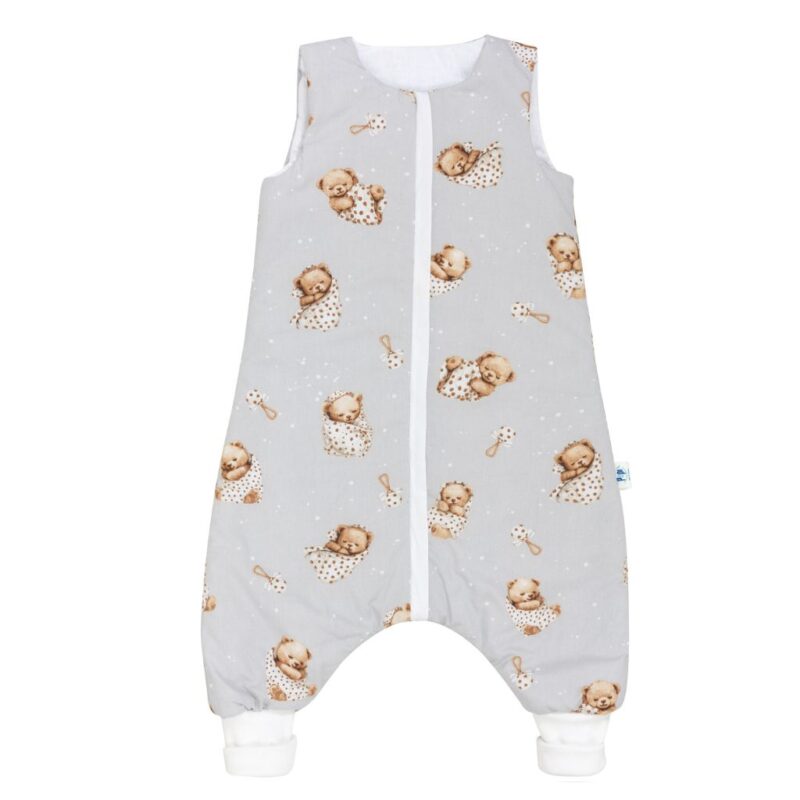Hálózsák nadrágszárral alváshoz - Sleeping Teddy Bear - pamut 
