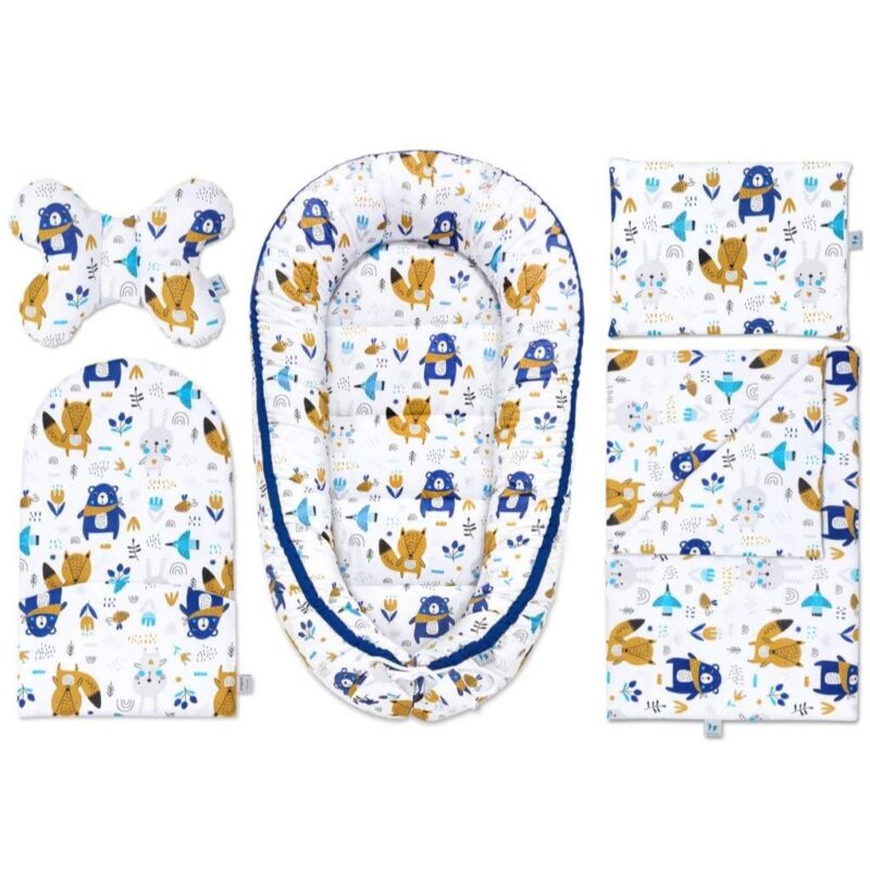 Baba szett 5 az 1-ben - Blue Bear - pamut