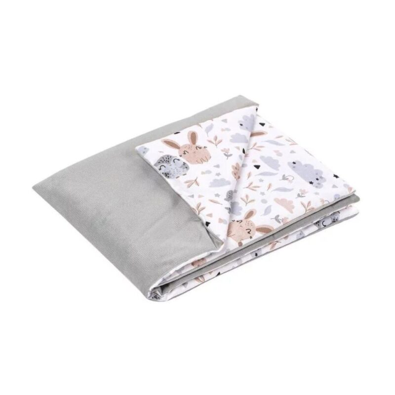 Baba szett 5 az 1-ben - Forest Friends grey - pamut/velvet - Image 6