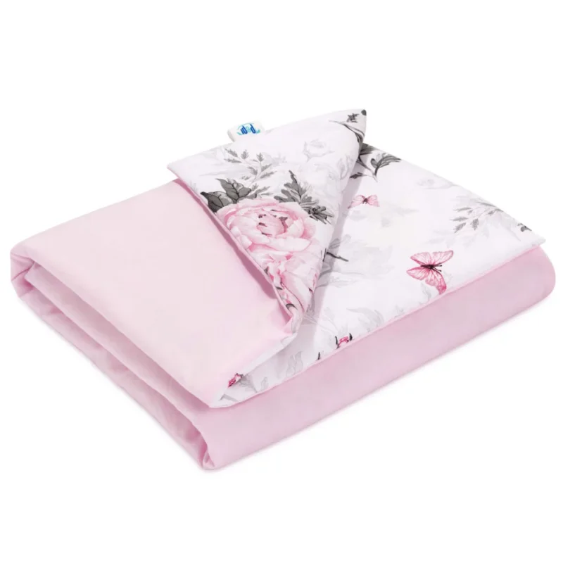 Paplan 75x100 - Pink Flowers - pamut
