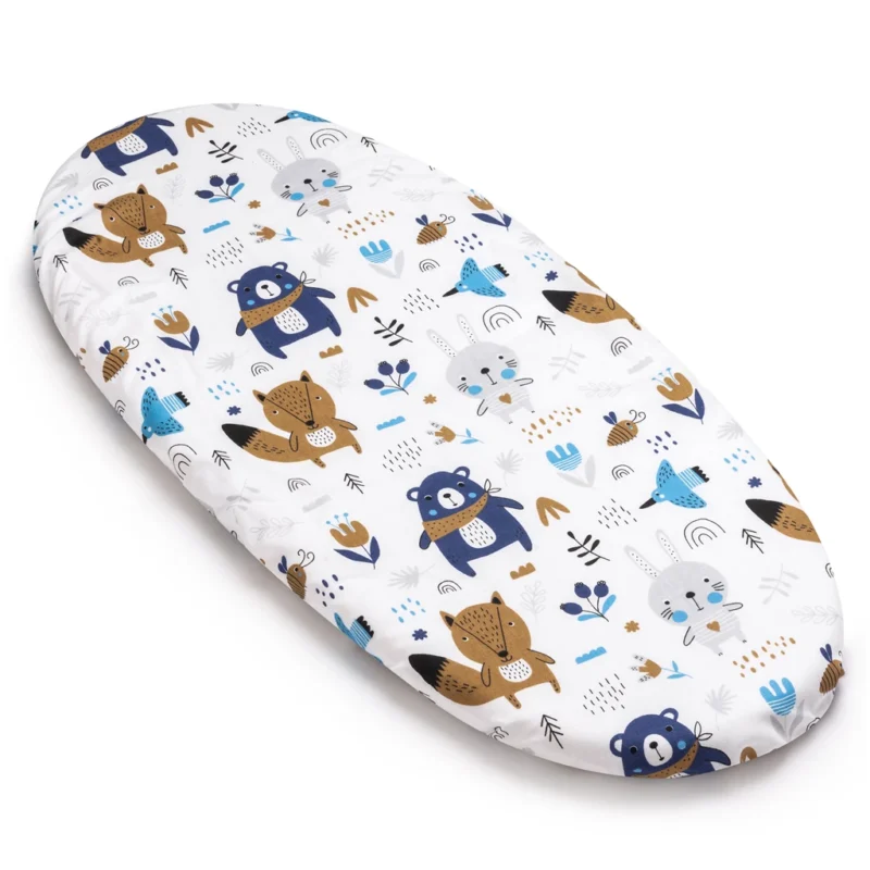 Lepedő mózeskosárba gumis - Blue Bear