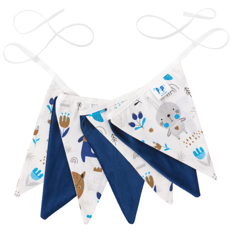 Füzér - Blue Bear - pamut/velvet