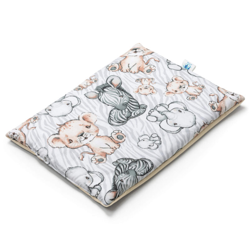Lapos párna 30×40 - Safari cappucino - pamut/velvet