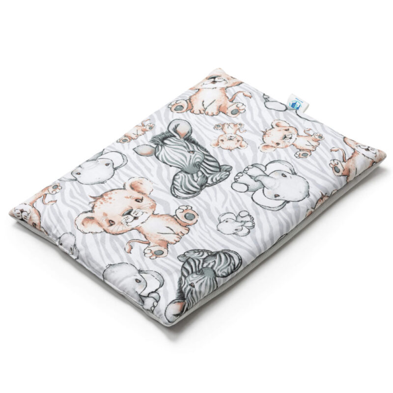 Lapos párna 30×40 - Safari grey - pamut/velvet
