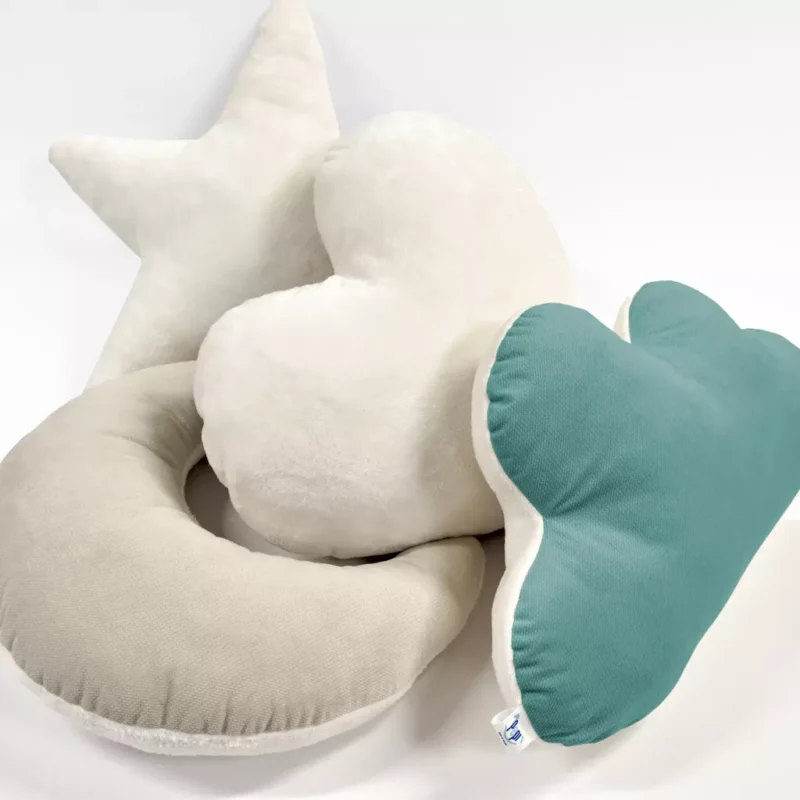 Párna SZÍV - emerald - plüss - Image 3