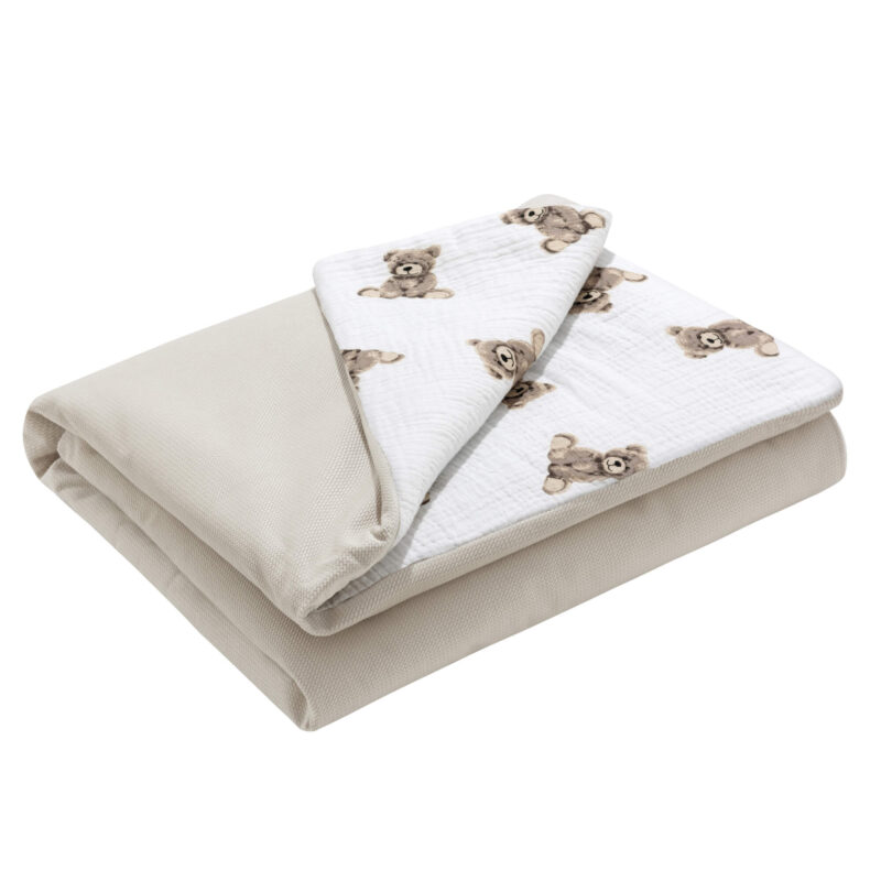 Muszlin paplan 75x100 - Sweet Teddy - velvet