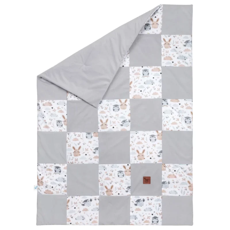 Paplan PATCHWORK 100x140 - Forest Friends - pamut/velvet