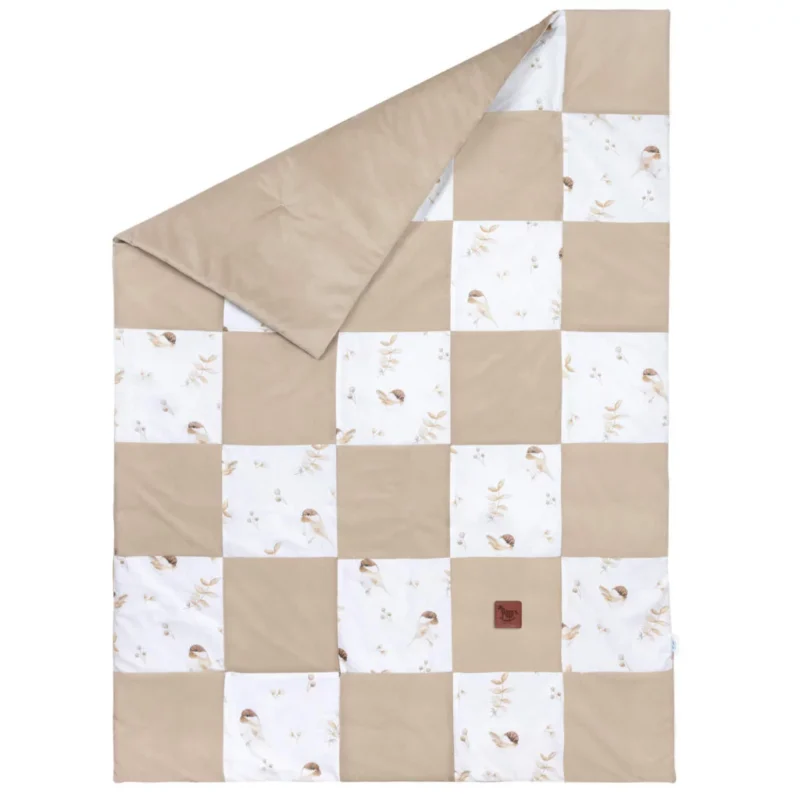 Paplan PATCHWORK 100x140 - Lovely Bird - pamut/velvet