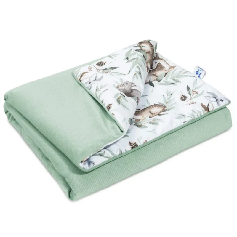 Paplan 100x135 - Green Groove - pamut/velvet