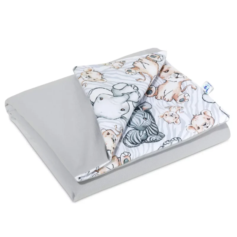 Paplan 100x135 - Safari grey - pamut/velvet