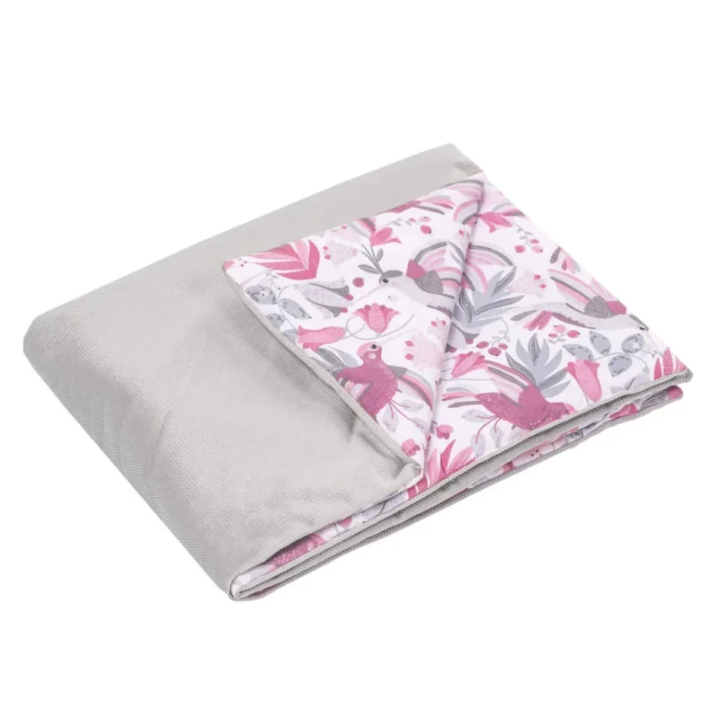 Paplan 55×75 - Hummingbird grey - pamut/velvet