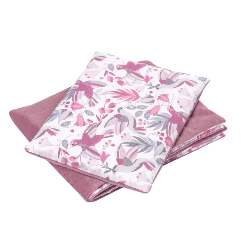 Baba szett 6 az 1-ben - Hummingbird old rosa - pamut/velvet - Image 3