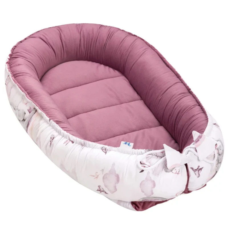 Babafészek - Eledreams Pink - pamut/velvet - Image 4
