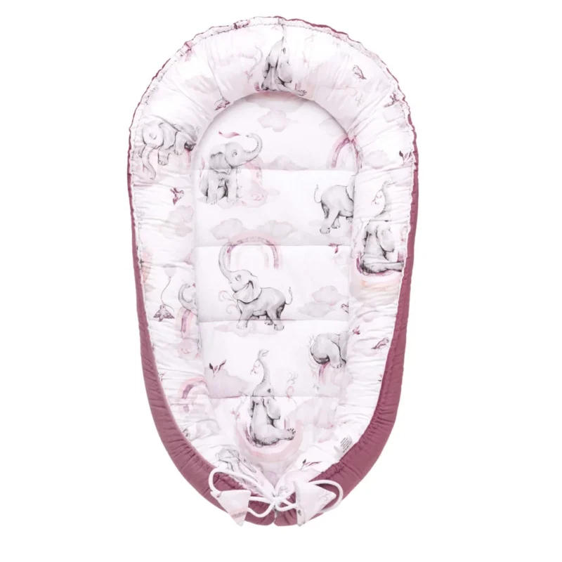Babafészek - Eledreams Pink - pamut/velvet - Image 3