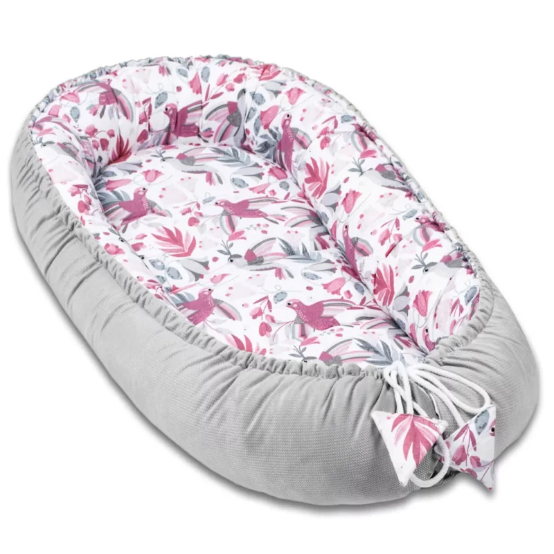 Baba szett 5 az 1-ben - Hummingbird grey - pamut/velvet - Image 2