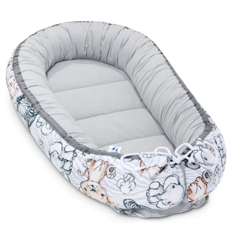 Baba szett 5 az 1-ben - Safari grey - pamut/velvet - Image 3