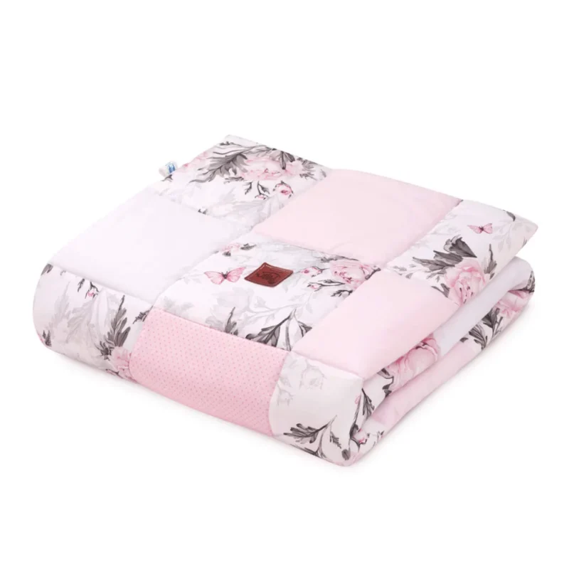 Paplan PATCHWORK 100x140 - Pink Flowers - pamut