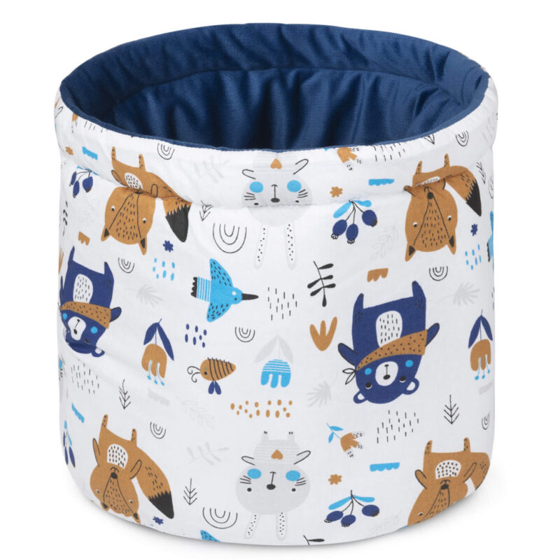 Kosárka babakellékekhez - Blue Bear - pamut/velvet - Image 2