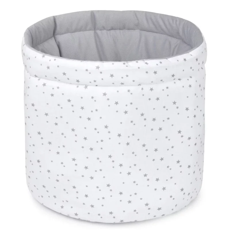 Kosárka babakellékekhez - Grey Galaxy - pamut/velvet - Image 2