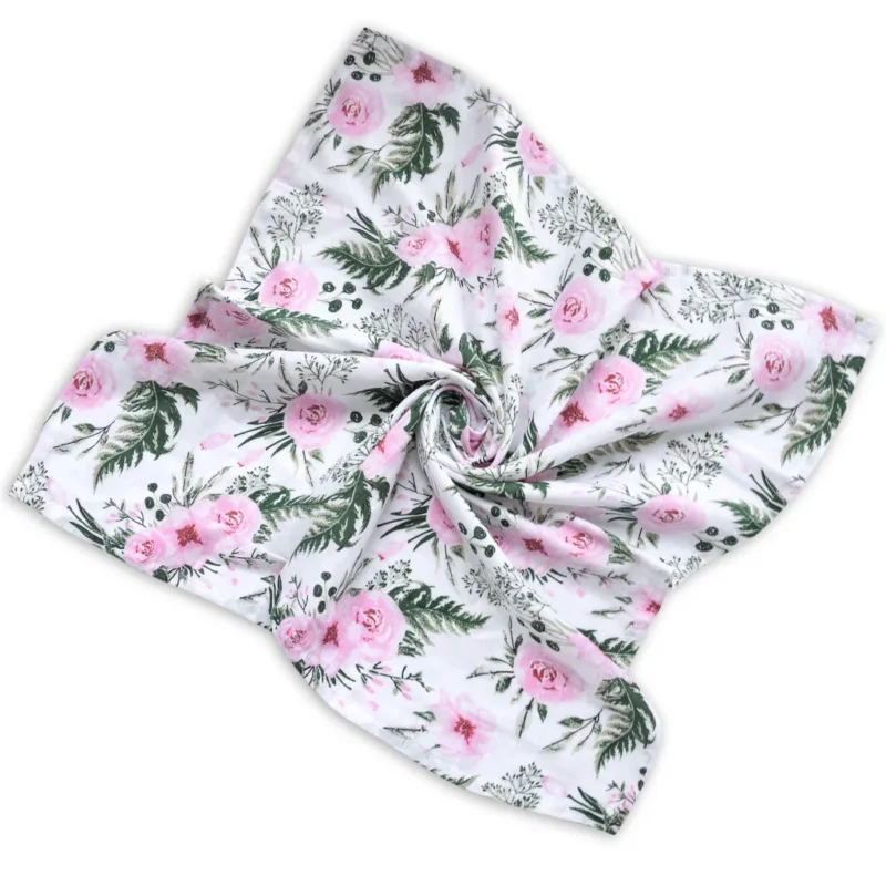 Pelenka muszlin 75×75 - Garden Rose