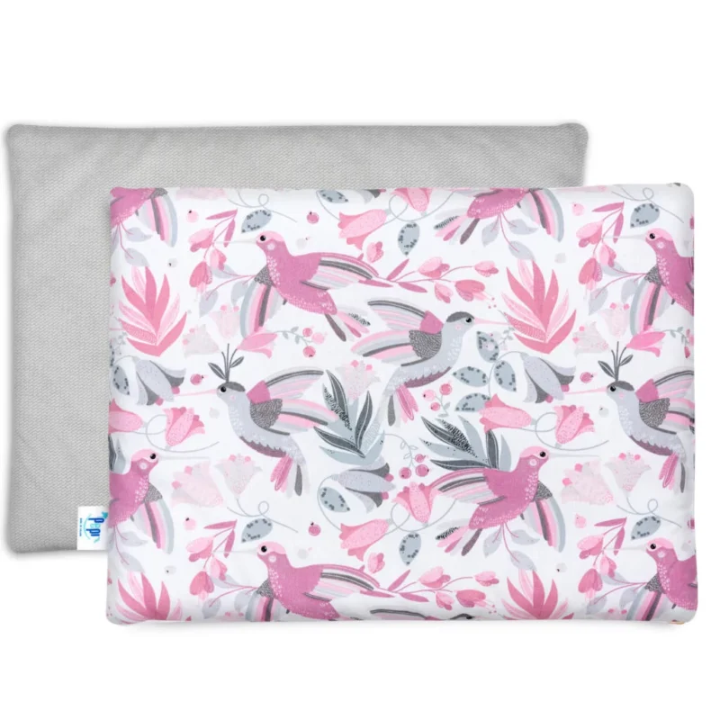 Lapos párna 30×40 - Hummingbird grey - pamut/velvet - Image 2