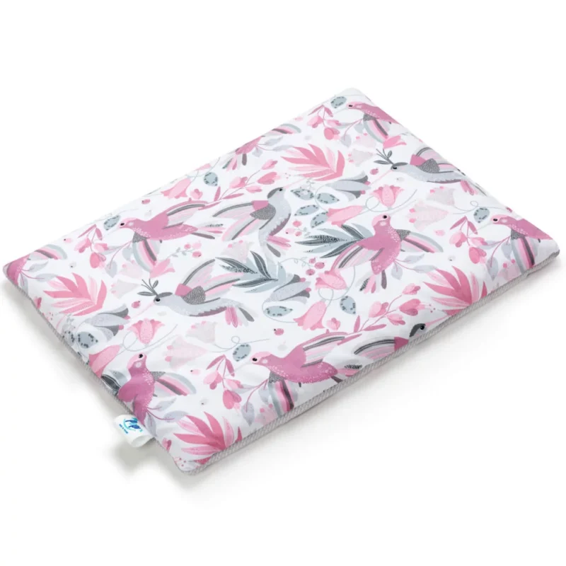 Lapos párna 30×40 - Hummingbird grey - pamut/velvet