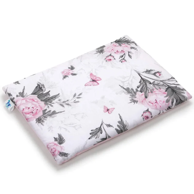 Lapos párna 30×40 - Pink Flowers - pamut