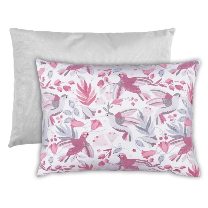 Pelyhes párna 30×40 - Hummingbird grey - pamut/velvet