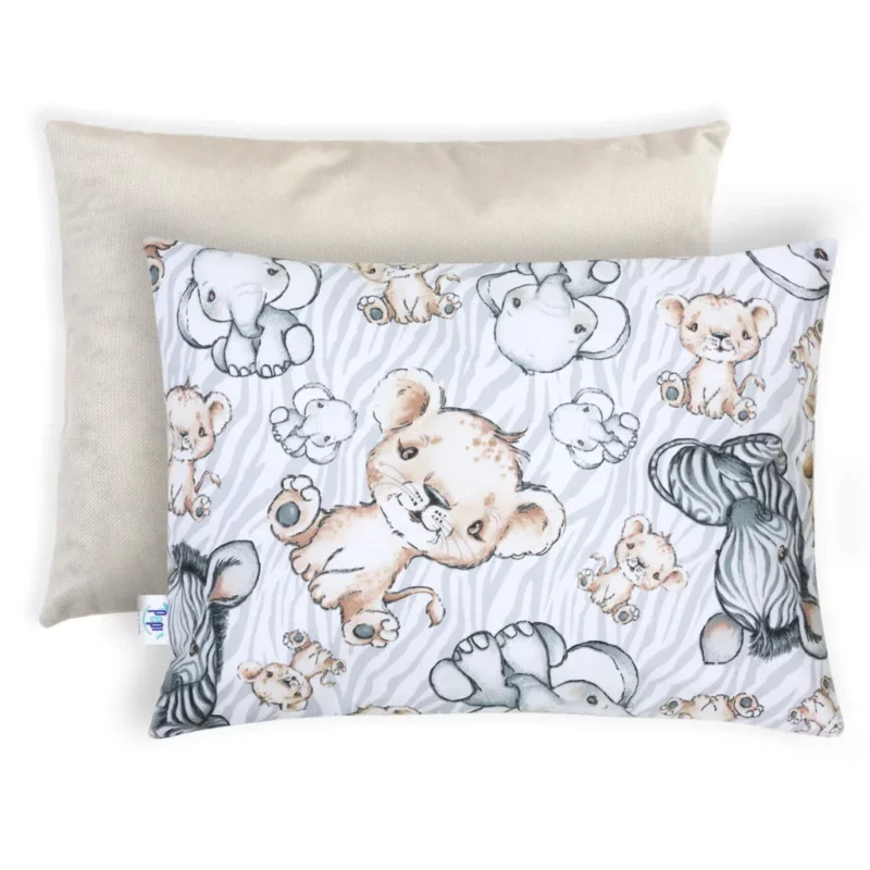 Pelyhes párna 30×40 - Safari cappucino - pamut/velvet