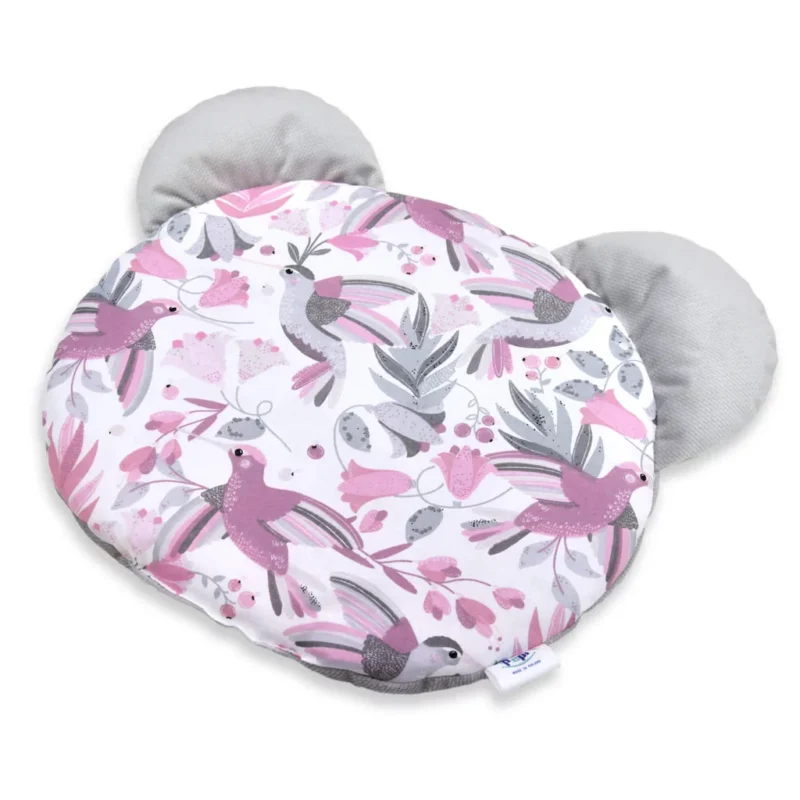 Lapos párna MACI - Hummingbird grey - pamut/velvet