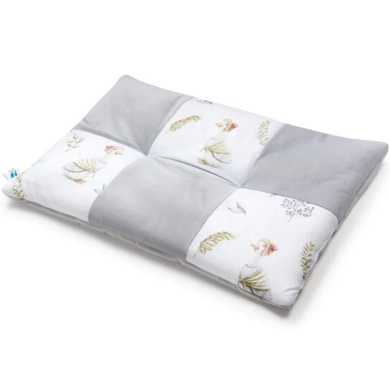 Patchwork paplan 100x140 lapos párnával 40x60 - Lady Goose - pamut/velvet - Image 2