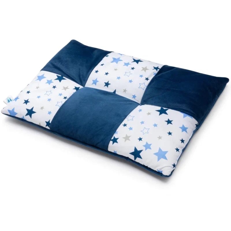 Lapos párna PATCHWORK 60x40 - Milky Way - pamut/velvet