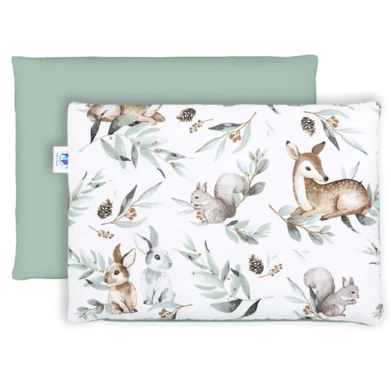 Lapos párna 25×35 - Green Groove - pamut