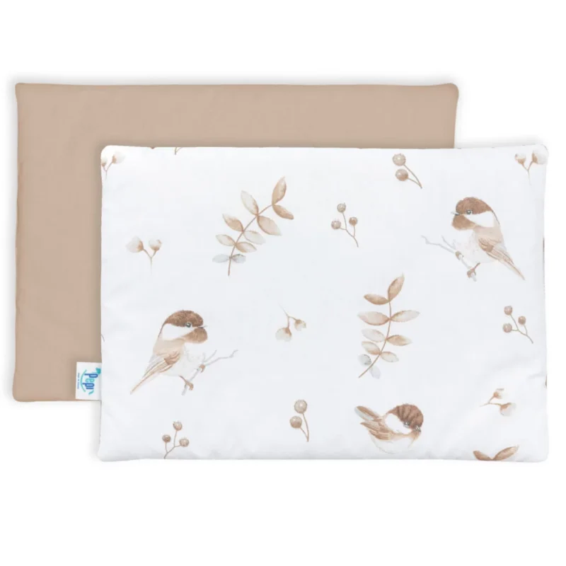 Lapos párna 25×35 - Lovely Bird cappucino - pamut
