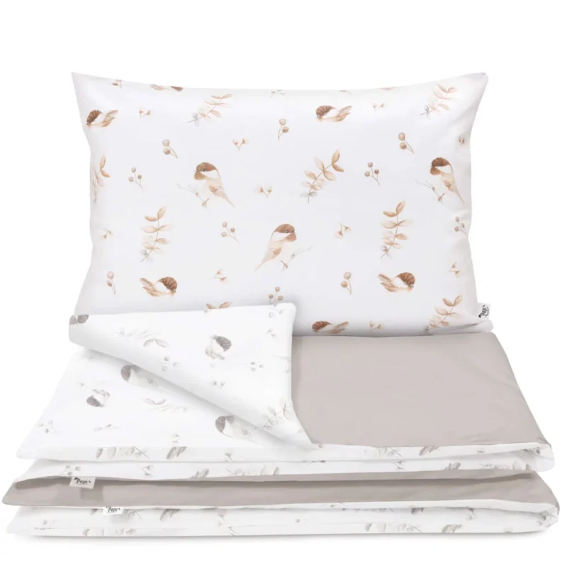 Párnahuzat 60×40 - Lovely Bird cappucino - pamut