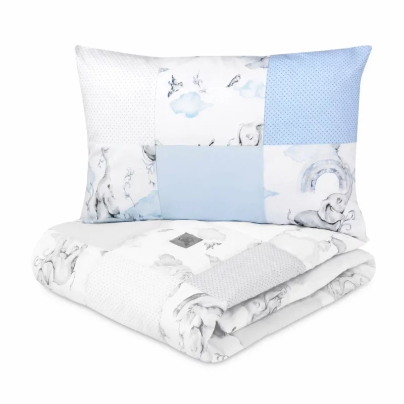 Párnahuzat patchwork 60×40 - Eledreams Blue - pamut