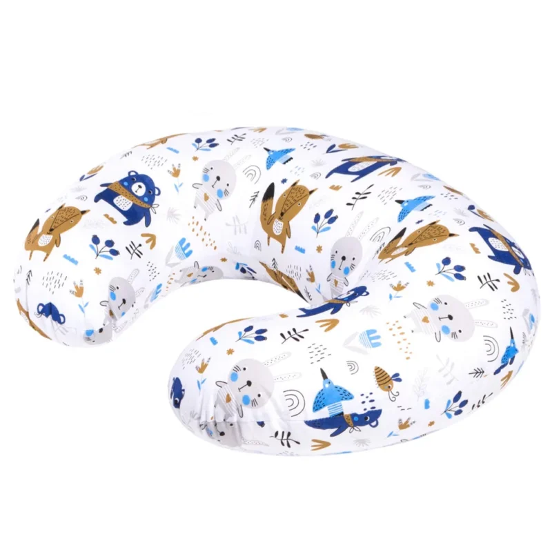 Kifli szoptatós párna - Blue Bear - pamut