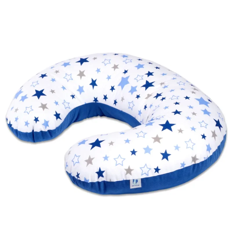 Kifli szoptatós párna - Milky Way - pamut/velvet