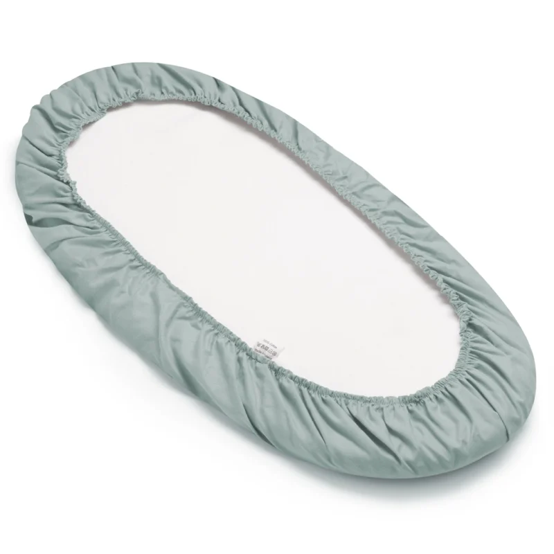 Lepedő mózeskosárba gumis - Sage - Image 3