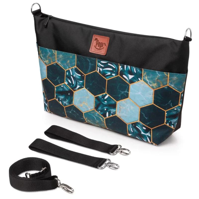 Babakocsi táska vízálló shopper - Nordik Black
