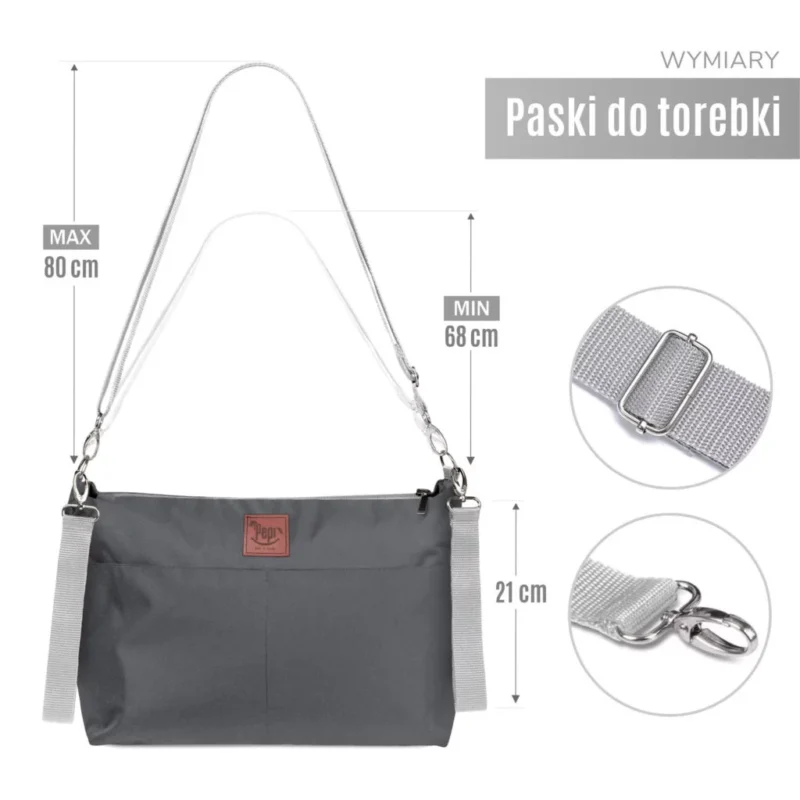 Babakocsi táska vízálló shopper - Graphite - Image 5