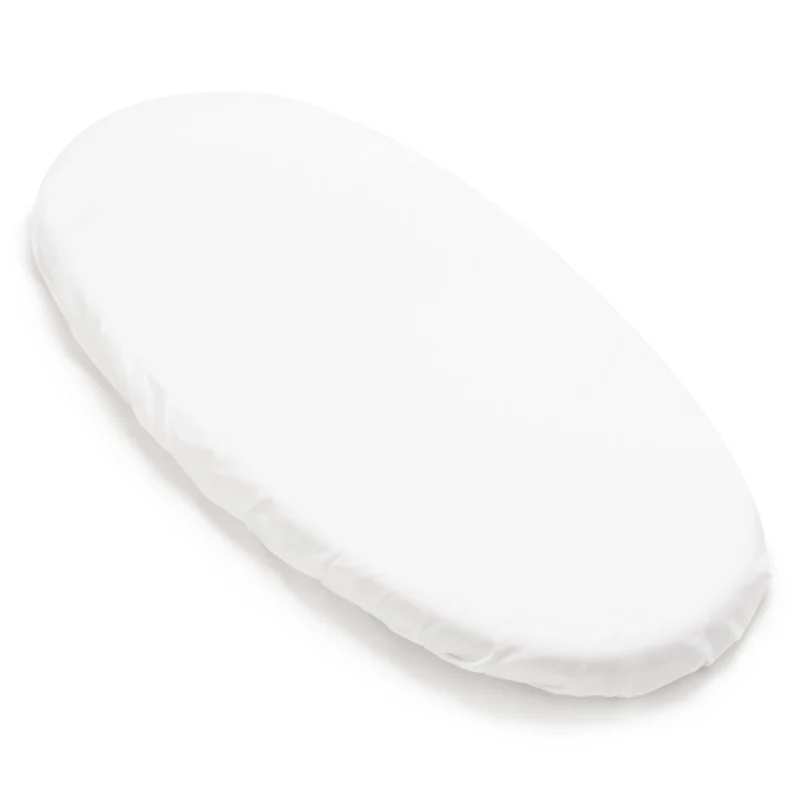 Lepedő mózeskosárba gumis - White