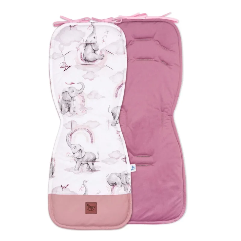Babakocsi betét - Eledream Pink - pamut/velvet