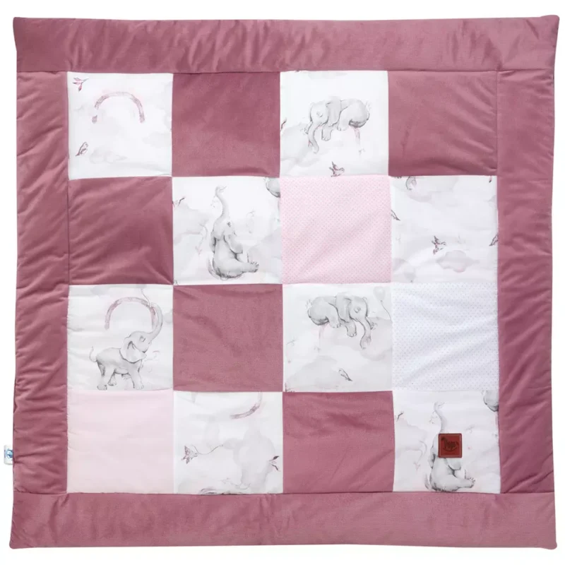 Játszószőnyeg PATCHWORK - Eledreams Pink