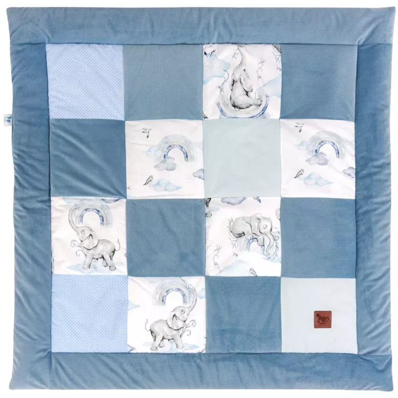 Játszószőnyeg PATCHWORK - Eledreams Blue