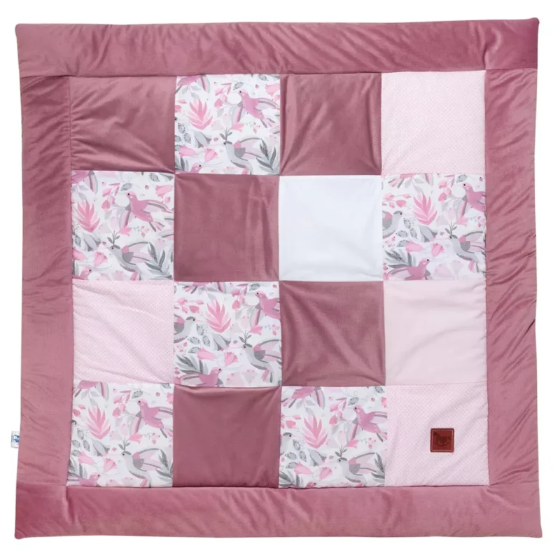 Játszószőnyeg PATCHWORK - Hummingbird Old Rosa