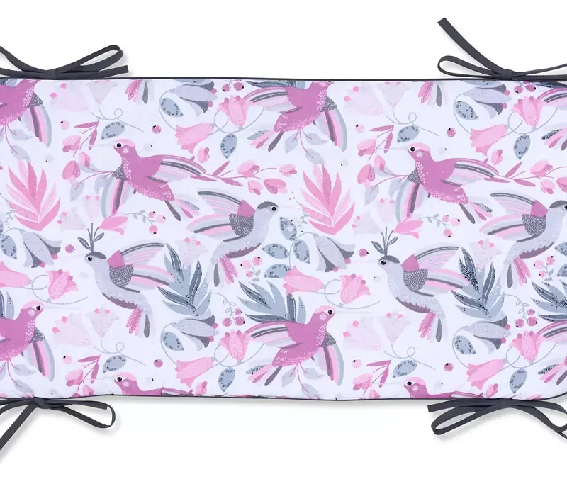 Rácsvédő panelos 60×30 - Hummingbird grey - pamut