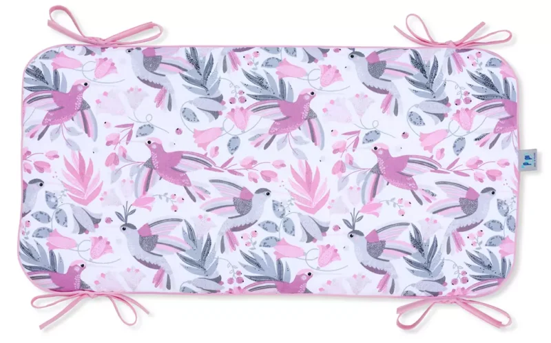Rácsvédő panelos 60×30 - Hummingbird pink - pamut
