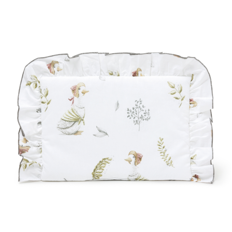 Lapos párna fodrokkal 25×35 - Lady Goose - pamut